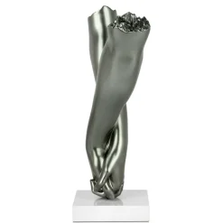 Statues & Sculptures Table Top|Contemporary^Everlasting Embrace 44cm Anthracite Resin Indoor Sculpture