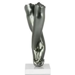 Statues & Sculptures Table Top|Contemporary^Everlasting Embrace 44cm Anthracite Resin Indoor Sculpture