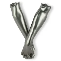 Statues & Sculptures Wall Art|Contemporary^Everlasting Embrace 55cm Anthracite Resin Wall Sculpture