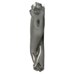 Statues & Sculptures Wall Art|Contemporary^Everlasting Embrace 55cm Anthracite Resin Wall Sculpture