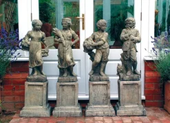 Statues & Sculptures Children^Four Seasons Children Stone Garden Statues