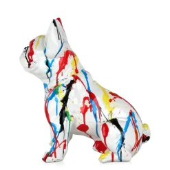 Statues & Sculptures Table Top|Floor Standing^French Bulldog 40cm Multicolour Resin Indoor Sculpture