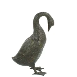Statues & Sculptures Goose^Goose 55cm Bronze Metal Garden Ornament