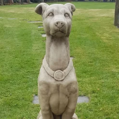 Statues & Sculptures Dogs^Greyhound 90cm Stone Garden Statue