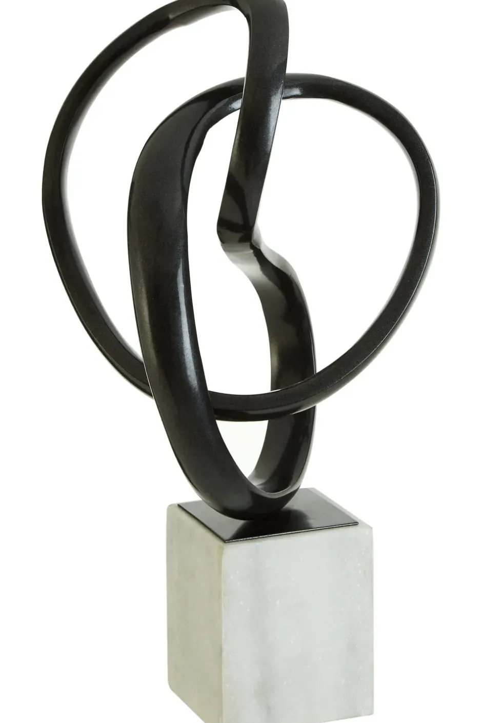 Statues & Sculptures Table Top|Abstract^Harmony in Motion 34cm Black Metal Indoor Sculpture
