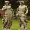 Statues & Sculptures Roman^Hunter and Diana 140cm Stone Garden Statues