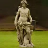 Statues & Sculptures Roman^Hunter & Dog Stone Stone Garden Statue