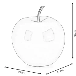 Statues & Sculptures Table Top|Contemporary^Iconic Apple 30cm Multicolour Resin Indoor Sculpture