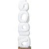 Statues & Sculptures Table Top|Abstract^Infinite Quartet 61cm White Wood Indoor Sculpture