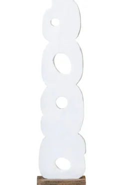 Statues & Sculptures Table Top|Abstract^Infinite Quartet 61cm White Wood Indoor Sculpture