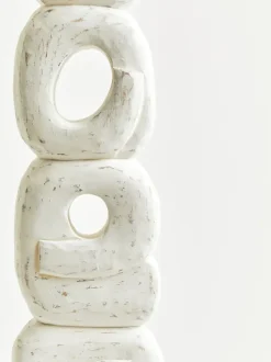 Statues & Sculptures Table Top|Abstract^Infinite Quartet 61cm White Wood Indoor Sculpture