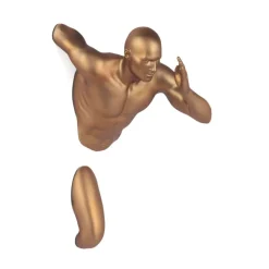 Statues & Sculptures Figurative|Wall Art^Infinity Man 28cm Bronze Resin Wall Sculpture