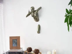 Statues & Sculptures Figurative|Wall Art^Infinity Woman 50cm Anthracite Resin Wall Sculpture