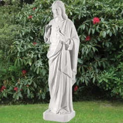 Statues & Sculptures Jesus^Jesus Christ 97cm Marble Resin Garden Statue