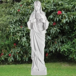 Statues & Sculptures Jesus^Jesus Christ 122cm Marble Resin Garden Statue