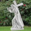 Statues & Sculptures Jesus^Jesus Christ 113cm Marble Resin Garden Statue