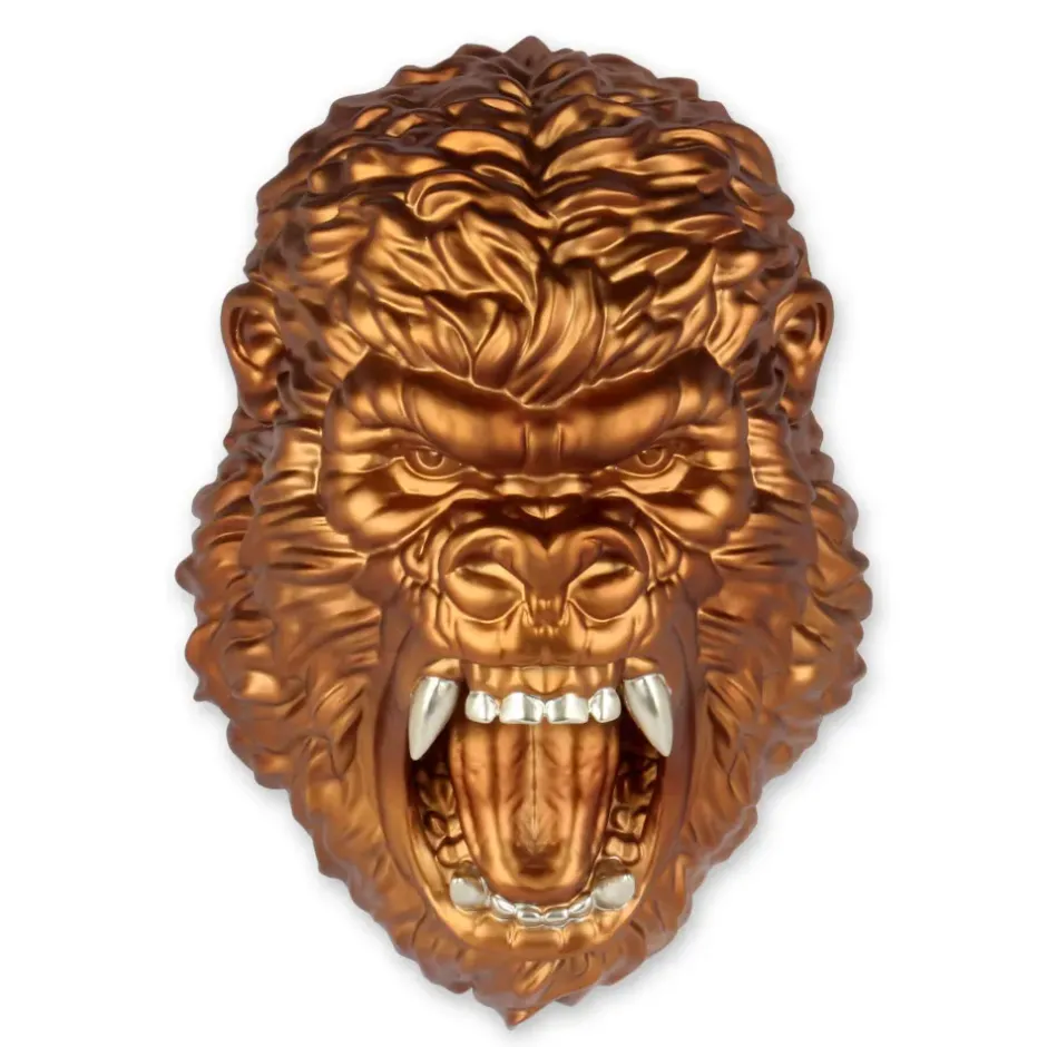 Statues & Sculptures Wall Art|Animals^King Gorilla 43cm Bronze Resin Wall Sculpture