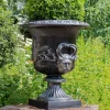 Statues & Sculptures Round^Knightsbridge Urn Bronze Metal Garden Planter