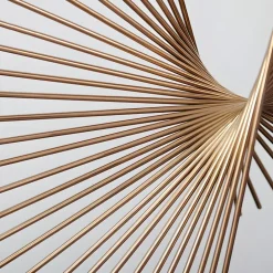 Statues & Sculptures Table Top|Abstract^Linear Motion 64cm Gold Metal Indoor Sculpture