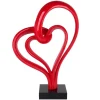 Statues & Sculptures Floor Standing|Abstract^Love Fusion 73cm Red Resin Indoor Sculpture
