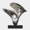 Statues & Sculptures Table Top|Abstract^Lucid Motion 47cm Silver Metal Indoor Sculpture