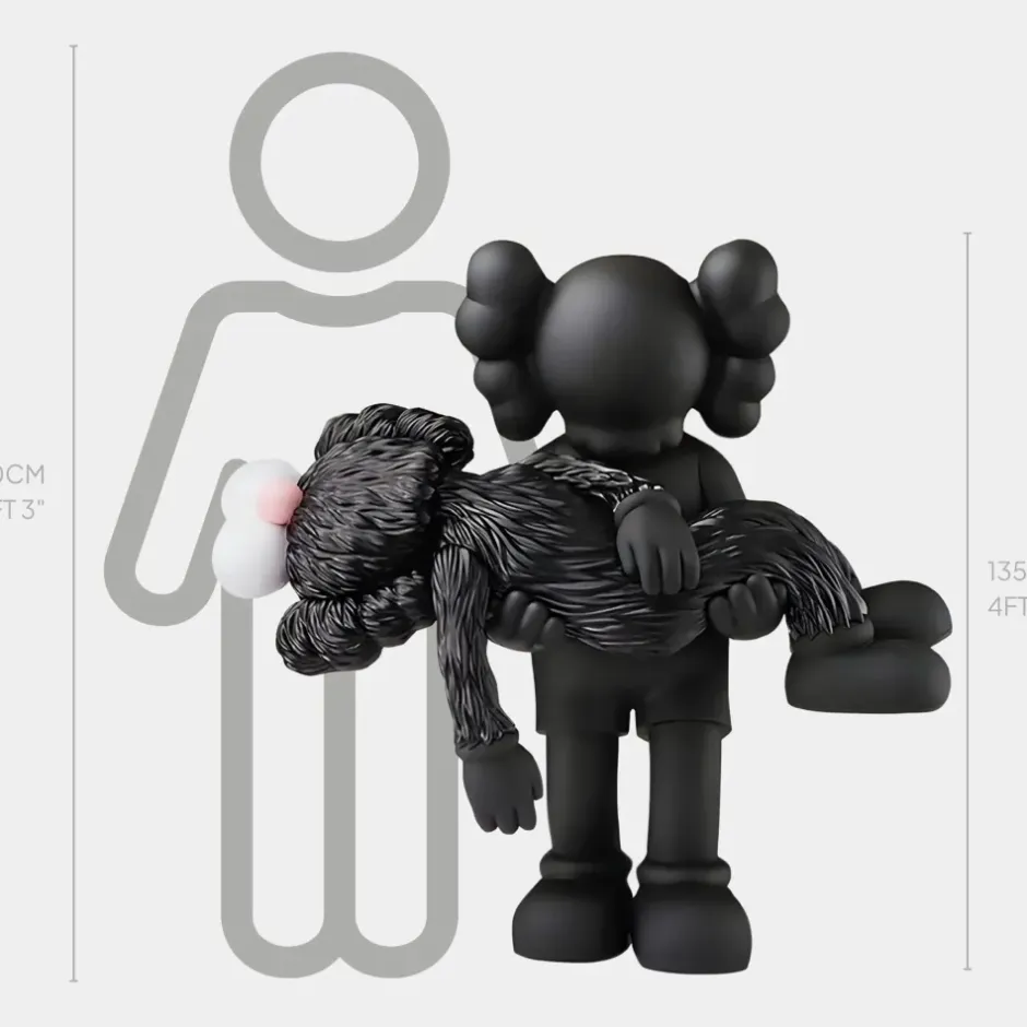 Statues & Sculptures Figurative|Floor Standing^Lucify Guardian 135cm Black Resin Indoor Sculpture