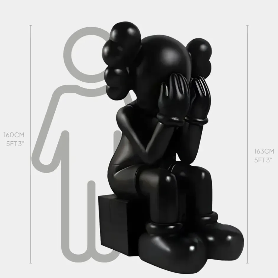 Statues & Sculptures Giant|Figurative^Lucify Hide 163cm Black Resin Indoor Sculpture