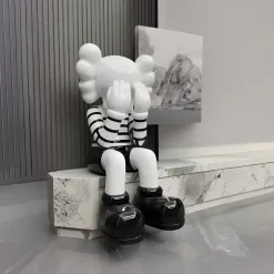 Statues & Sculptures Figurative|Floor Standing^Lucify Hide 135cm Black & White Resin Indoor Sculpture