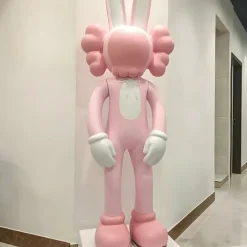 Statues & Sculptures Giant|Floor Standing^Lucify Rabbit 170cm Pink Resin Indoor Sculpture