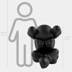 Statues & Sculptures Figurative|Floor Standing^Lucify Solace 92cm Black Resin Indoor Sculpture