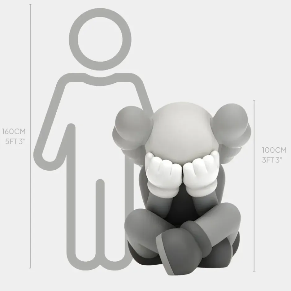 Statues & Sculptures Figurative|Floor Standing^Lucify Solace 92cm Grey Resin Indoor Sculpture