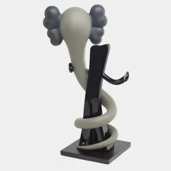 Statues & Sculptures Giant|Floor Standing^Lucify Viper 176cm Grey Resin Indoor Sculpture