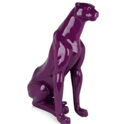 Statues & Sculptures Floor Standing|Animals^Majestic Panther 78cm Violet Resin Indoor Sculpture