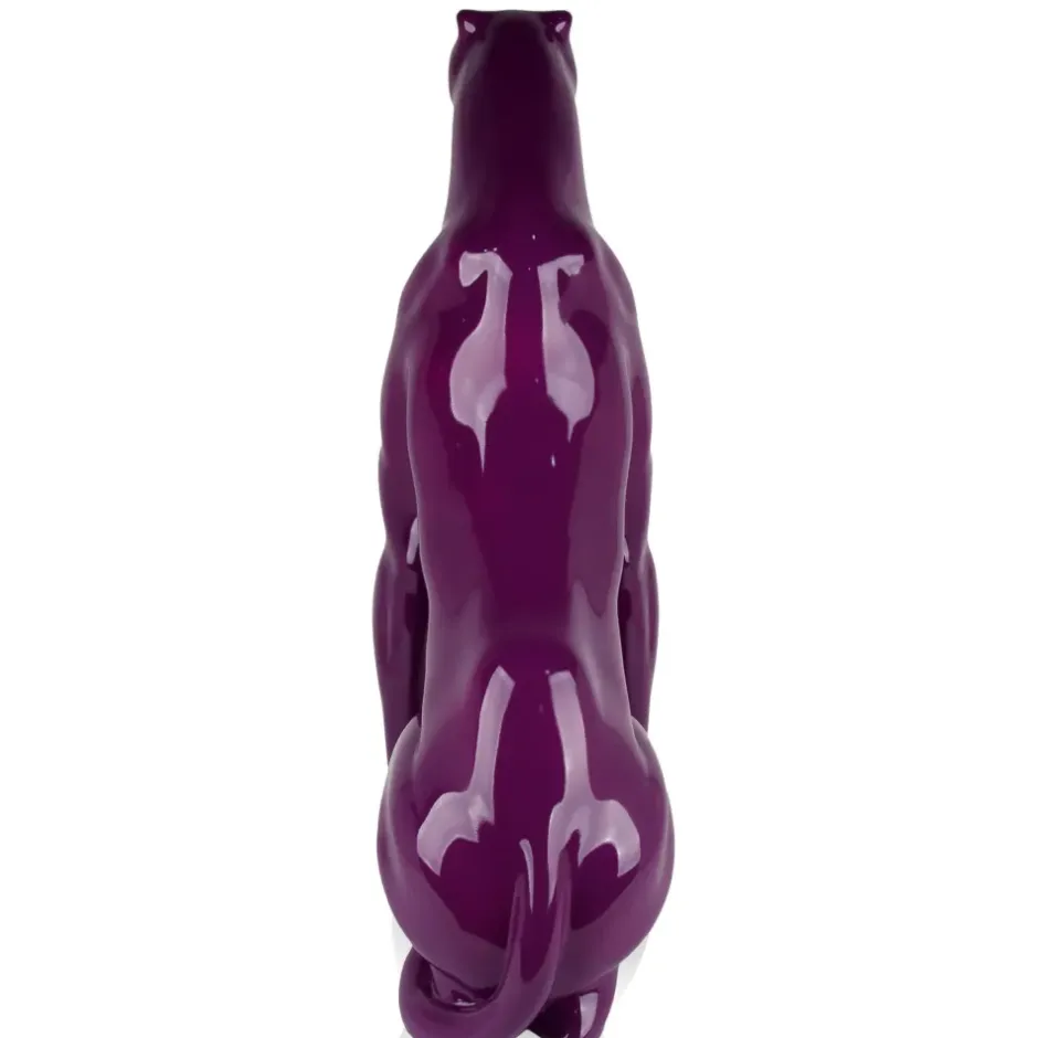 Statues & Sculptures Floor Standing|Animals^Majestic Panther 78cm Violet Resin Indoor Sculpture