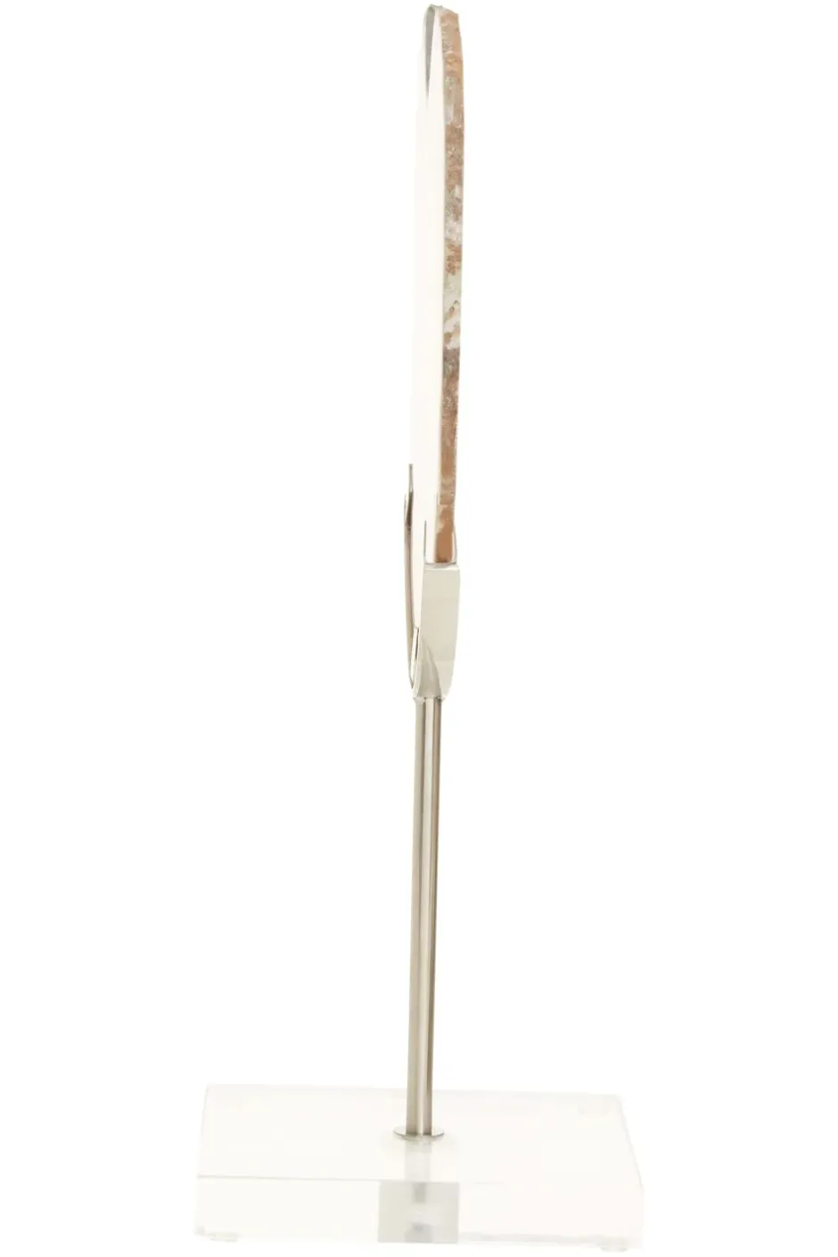 Statues & Sculptures Table Top|Abstract^Mystical Agate 30cm White & Silver Stone Indoor Sculpture