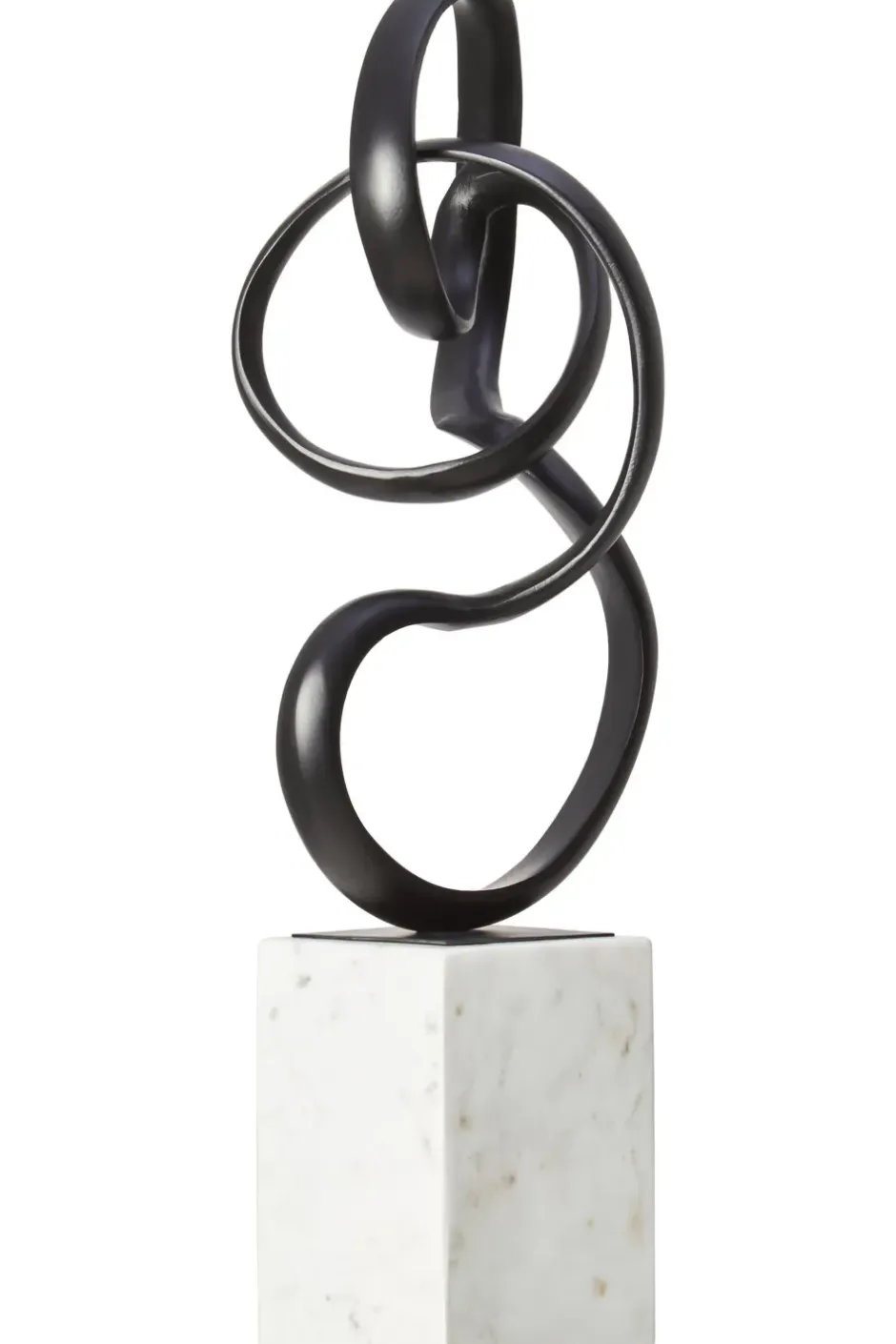 Statues & Sculptures Table Top|Abstract^Mystical Grace 60cm Black Metal Indoor Sculpture