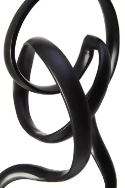 Statues & Sculptures Table Top|Abstract^Mystical Grace 60cm Black Metal Indoor Sculpture
