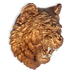 Statues & Sculptures Wall Art|Animals^Mystic Tiger 37cm Bronze Resin Wall Sculpture