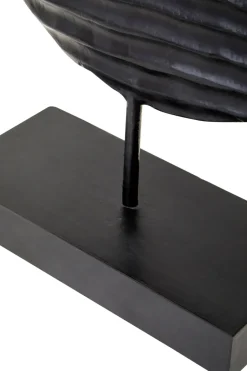 Statues & Sculptures Table Top|Abstract^Night & Day 41cm Black & White Wood Indoor Sculpture