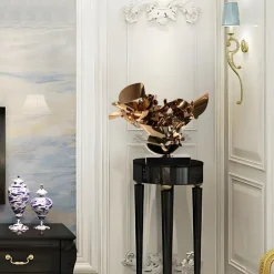 Statues & Sculptures Table Top|Abstract^Opal Bloom 53cm Copper Metal Indoor Sculpture
