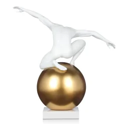 Statues & Sculptures Figurative|Table Top^Orbital Balance 47cm White Resin Indoor Sculpture