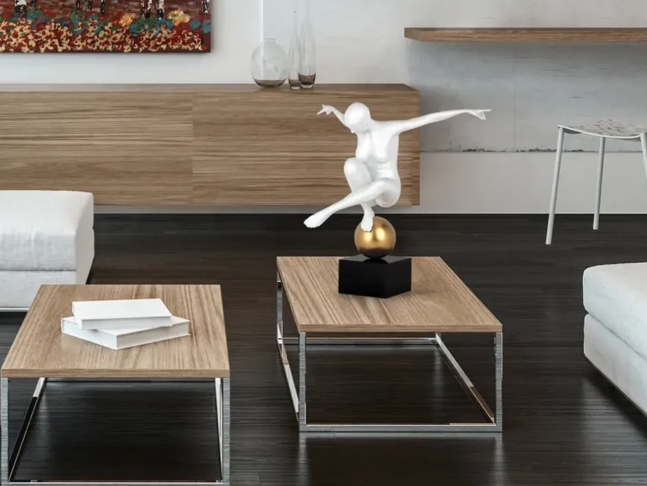 Statues & Sculptures Figurative|Table Top^Orbital Dance 45cm White Resin Indoor Sculpture