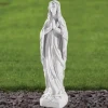 Statues & Sculptures Virgin Mary^Our Lady of Lourdes 31cm Marble Resin Garden Statue