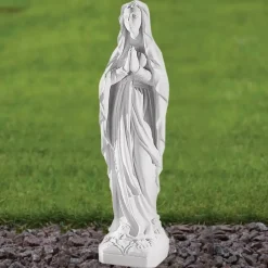 Statues & Sculptures Virgin Mary^Our Lady of Lourdes 52cm Marble Resin Garden Statue