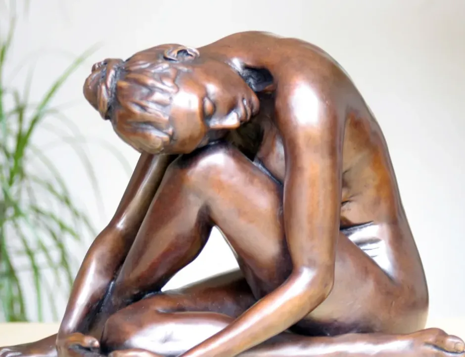 Statues & Sculptures Figurative|Table Top^Pause In The Dance Figurine Bronze Indoor Sculpture