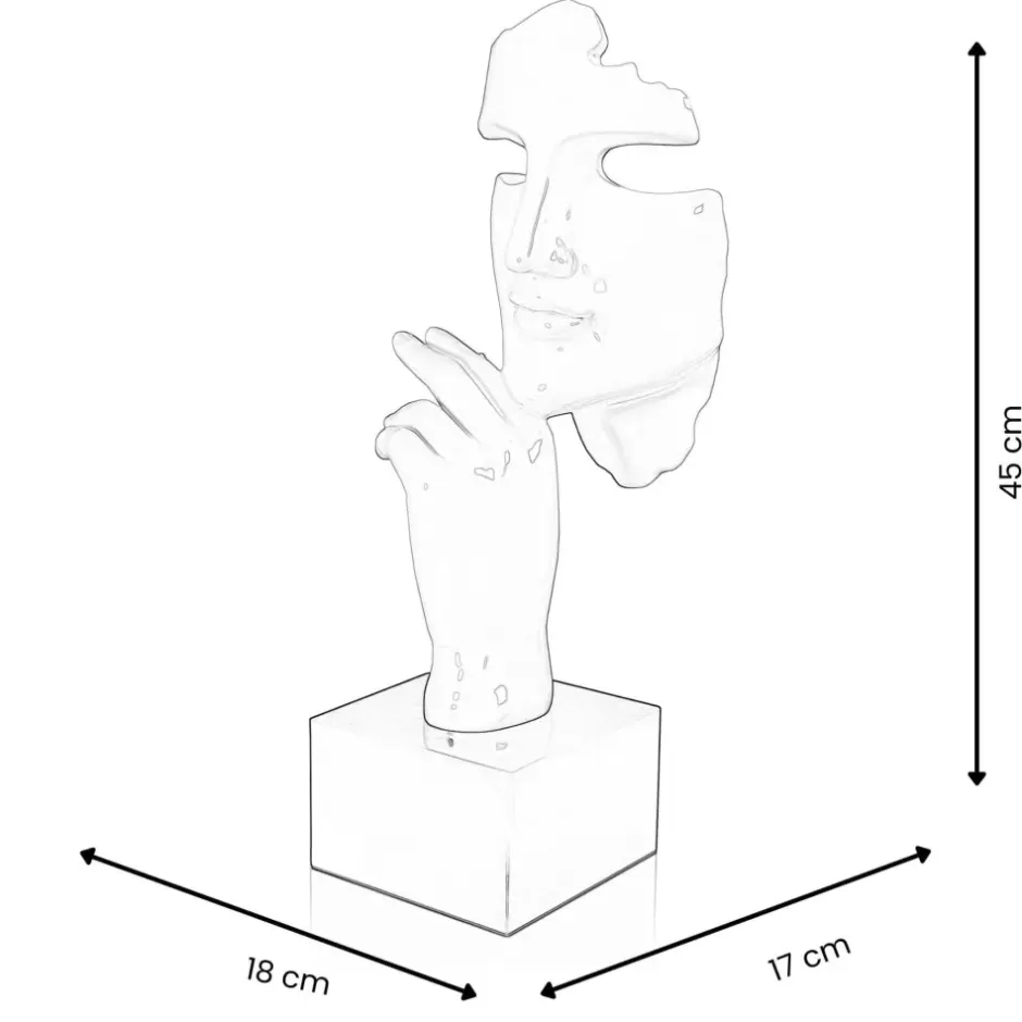 Statues & Sculptures Figurative|Table Top^Phantom Diva 45cm Anthracite Resin Indoor Sculpture