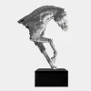 Statues & Sculptures Giant|Floor Standing^Pixel Horse 250cm Silver Metal Garden Sculpture