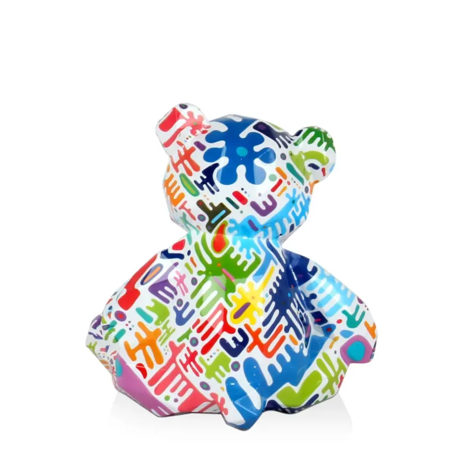 Statues & Sculptures Table Top|Low Poly^Polygon Bear 20cm Inca Art Resin Indoor Sculpture