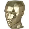 Statues & Sculptures Low Poly|Contemporary^Polygon Female Head 55cm Gold Side Table Sculpture