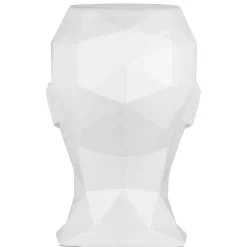 Statues & Sculptures Low Poly|Contemporary^Polygon Female Head 55cm White Side Table Sculpture